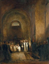 Turners Beerdigung in der Krypta der St. Paul